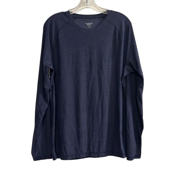 Old Navy Men's Blue Long Sleeve Performance Tee Size M Breathable - Picture 1 of 10